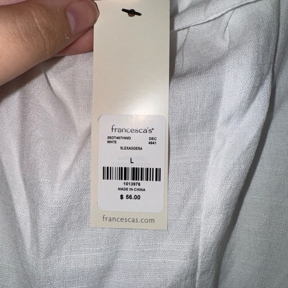 White Picnic Dress- Francesca’s - Picture 3 of 5